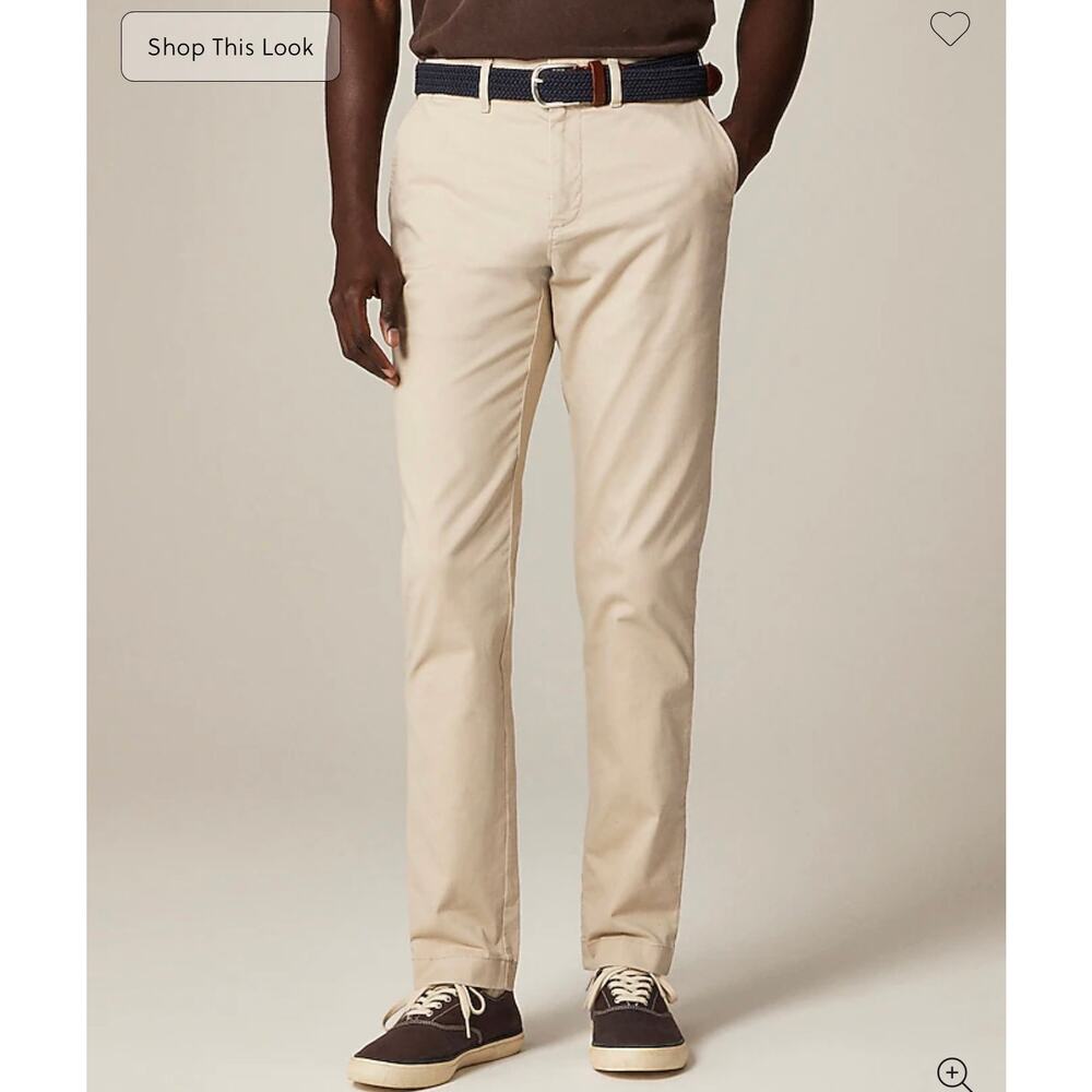 J. Crew 770 Straight-fit stretch chino pant in Weathered Chino NWT size 33/30
